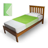 Brolly Sheets Waterproof Bed Pad with Wings, Single, Plain - 2 Packs