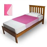 Brolly Sheets Waterproof Bed Pad with Wings, Single, Plain - 2 Packs